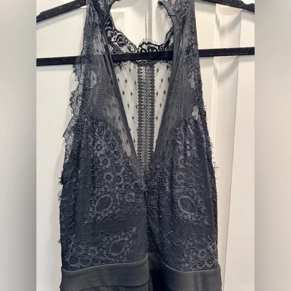 Express Black Lace Detail Jumpsuit - Picture 11 of 11